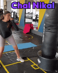 Kicking Get Lost GIF