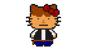 Pixel 90S Sticker by OpticalArtInc.