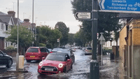 Heavy Rain Floods London Streets