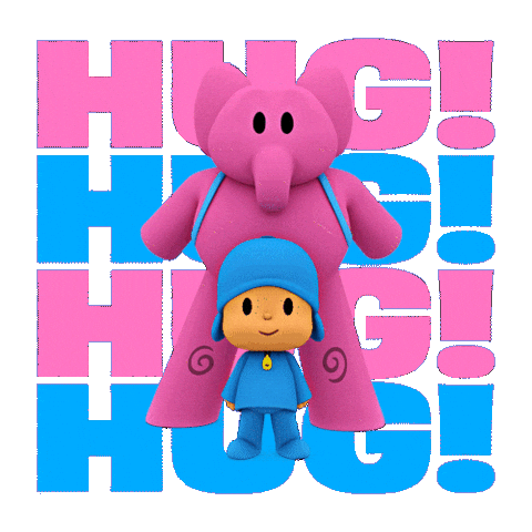 Love Hug Sticker by Pocoyo