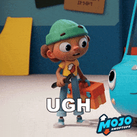 Tired Eyes GIF by Mojo Swoptops