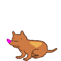Dog Cake Sticker by Neil Sanders