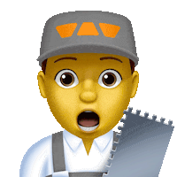 Surprised Tiler Sticker by Schlüter-Systems KG