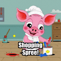 Shopping Spree Oops GIF by The Pigasso