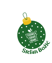 Christmas Tree Sticker by Tvornica zdrave hrane