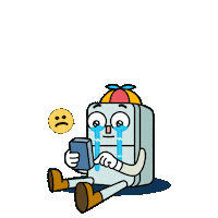 Sad Broken Heart Sticker by Nexio