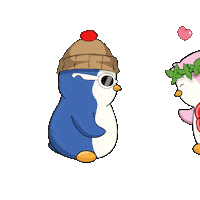 I Love You Hug Sticker by Pudgy Penguins
