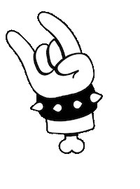 Happy Heavy Metal Sticker by Mat Voyce