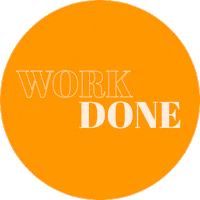 StudioBBB work done work work done with work finished work Sticker