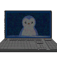Artificial Intelligence Glitch Sticker by Pudgy Penguins