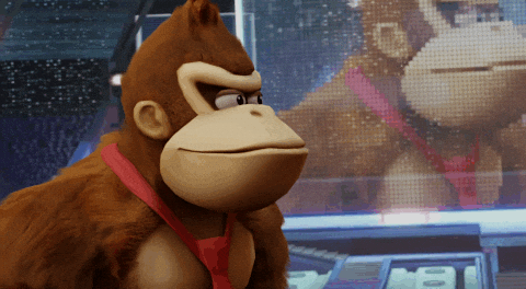 Think Donkey Kong GIF