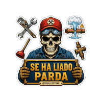 Skull Error Sticker