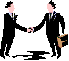 Business Handshake Sticker