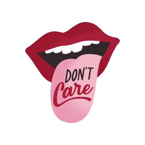Dont Care Sticker