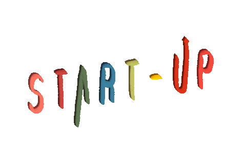 Start Up Text Sticker