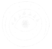 DariLuna white eye butterfly frame Sticker