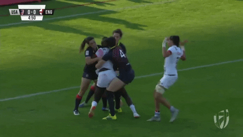 rugby funny hug it out GIF by World Rugby