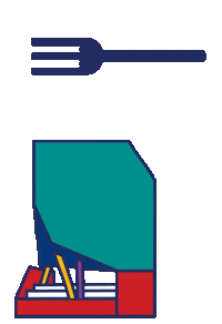 Back To School University Sticker by Salad King