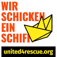 Seenotrettung Sticker by United4Rescue