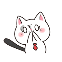 Scared Cat Sticker by mixflavor