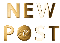 Gold New Post Sticker by studiomarcela