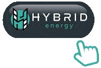 HybridEnergy energy button hybrid solar panel Sticker