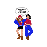 Friends Forever Sticker by EMotorad