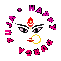 Durga Puja Pooja Sticker by BORN ON INSTAGRAM