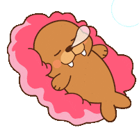 Tired Good Night Sticker by FROSTYS