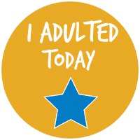 Adultingwin Up To Something Good Sticker by Blackheart Rum