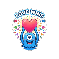 Heart Love Sticker by Momo & Tulus