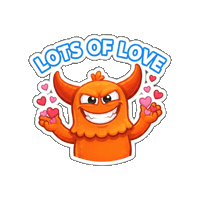 Heart Love Sticker by Momo & Tulus