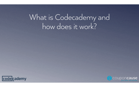 faq codecademy GIF by Coupon Cause