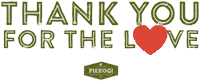The Love Thank You Sticker by Little Foot Foods