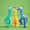Good Vibes Dancing GIF by Claynosaurz