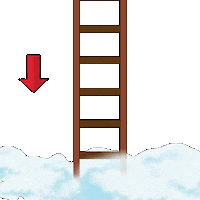 Going Down Crypto Sticker by Pudgy Penguins