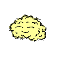 Smiley Cloud Sticker