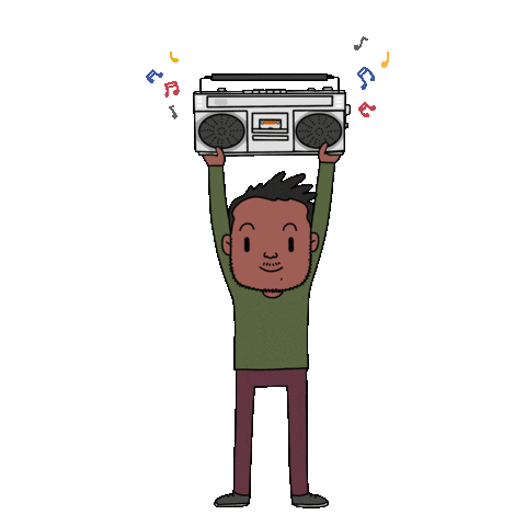 rajuherlo giphyupload radio musica cancion Sticker