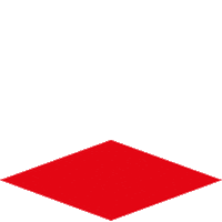 rouge losange Sticker by Liberation.fr