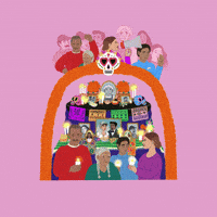 Voting Dia De Los Muertos GIF by Amplifier Art