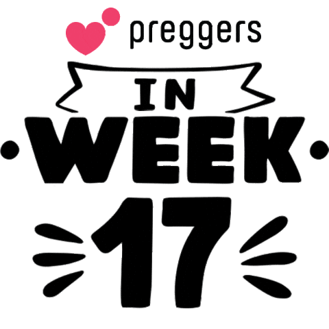 Pregnancy Week 17 Sticker by Preggers
