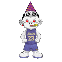 La Lakers Victory Dance Sticker by Zhot Shop