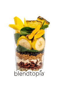 Blendtopia energy glow raw strength Sticker