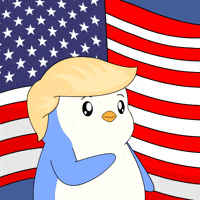 Donald Trump Crypto GIF by Pudgy Penguins