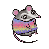 Sad Mouse Sticker