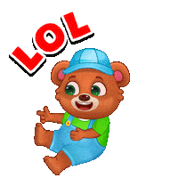 Cracking Up Lol Sticker by Lucas and Friends by RV AppStudios