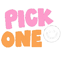 Vote Pick One Sticker