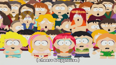happy bebe stevens GIF by South Park 