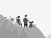 Brikk party dancing friends bike GIF