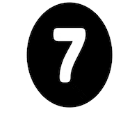Number Blanco Sticker